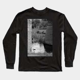 Boy feeding the ducks Long Sleeve T-Shirt